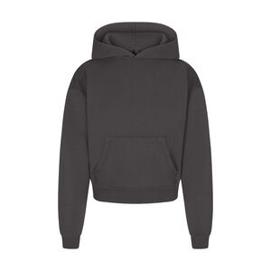 SKIMS FRENCH TERRY CLASSIC HOODIE SIZE S IN ASH